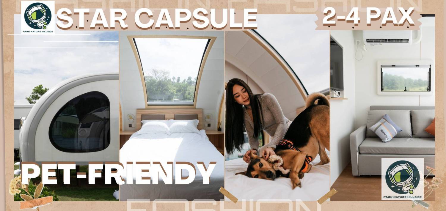 【Pet Friendly】🐶 Star Capsule < 2-4 pax >